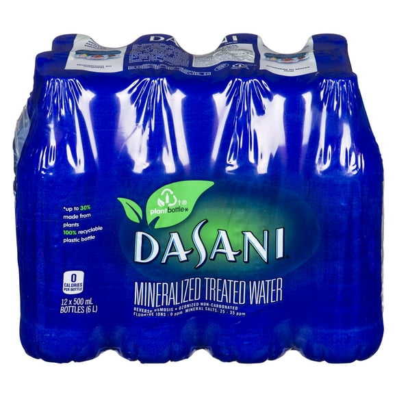 L’eau DASANI, Bouteille de 500mL, Paquet de 12