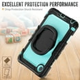 thumbnail image 6 of Decase Shockproof Case for Lenovo Tab One 8.7" / K9 2025,3 in 1 Heavy Duty Kids Silicone Cover Bulit in Screen Protector,Full-Body Tablet Case with Rotating Handle Stand,C, 6 of 9
