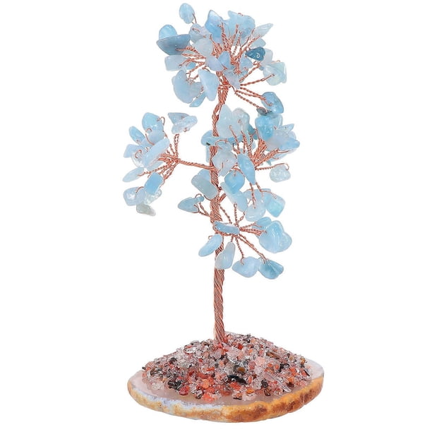 Chakra Tree with Base Feng Shui Decor for Meditation Balance, Beautiful Quartz Money Tree for Home Office Collectors\n\nOptimized Title: \n**Chakra
