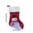 thumbnail image 3 of JeashCHAT Cute Christmas Stockings, 16 Inch Penguin Bear Snowman Xmas Stocking, Gift Bag Candy Bag Fireplace Hanging Stocking Christmas Decorations Party Gifts, 3 of 6