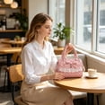 thumbnail image 2 of JGTDBPO Crossbody Bags for Women, Sweet Bow Polka Dot Handbag with Lace Ruffle and Adjustable Strap for Daily Travel Work Pink, 2 of 6