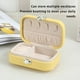 thumbnail image 4 of Advancent Estuche para joyas Caja hermosa delicada Portátil Gran capacidad Soportes para pendientes multifuncionales Collar para el hogar Almacenamiento y organización del hogar Blanco 12*7.5*4 cm Advancent HA077954-07, 4 of 6