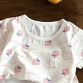 thumbnail image 3 of Gubotare Pajamas for Girls Summer Pajama T-Shirts, Pajama Shorts & Pajama Pants Set for Toddler Girl 18 24 Months (Pink,18-24 Months), 3 of 4