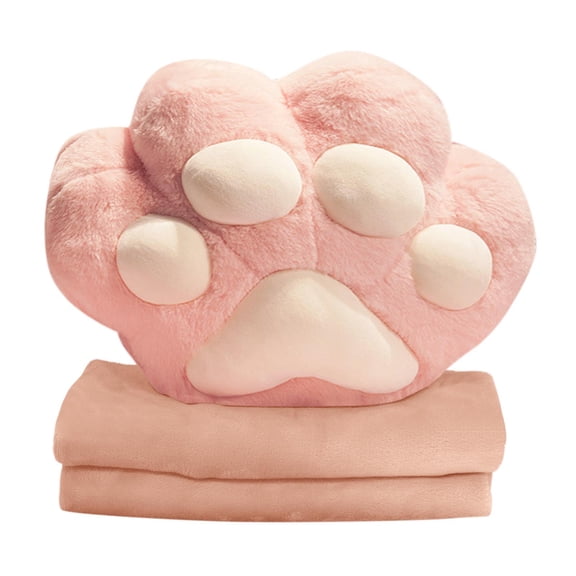 Travel Pillow Blanket Set - Cat Pillow with Compact Travel Blanket Combo for Warm Comfort on Planes Cars and Camping Adventures