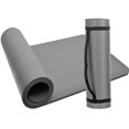 thumbnail image 3 of Alfombrilla de yoga de 10 mm de grosor, alfombrilla de ejercicio antideslizante con correa de transporte y bolsa de malla para gimnasio en casa, fitness, entrenamiento y pilates., 3 of 6