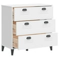 thumbnail image 3 of vidaXL Armoire à Tiroirs VIKEN Blanc Bois Manufacturé, 3 of 5