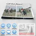 thumbnail image 5 of Personalised Blanket Custom with Picture Text Throw Blanket, Customized Photo Gift Birthday, Holiday, for Dad, Mom, Kids, Pet, Friends or Couples (1 Photo), 5 of 5