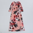 thumbnail image 4 of Binpure Robe Assortie Maman et Moi, Robe Florale à Carreaux à Manches Longues et Col Rond, 4 of 6