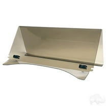 Red Hawk Windshield, 1/4 in. Impact Modified Tinted 2 Piece, Club Car Tempo, Onward, Precedent - WIN-3015