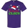 thumbnail image 3 of Inktastic Uncle Claus with Christmas Santa Hat and Snowflakes T-Shirt, 3 of 5