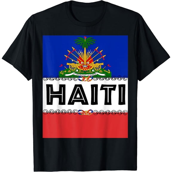 Haitian Pride for Haiti Flag Day Gift Ayiti Chains Zoe T-Shirt