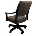 thumbnail image 2 of Casa Caster Solid Wood Dining Chair - Northwest Whiskey Brown Fabric - Black, 2 of 2