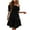 summer dresses for women-Black, variant on Homenesgenics Womens Dresses under $10.00 Women's Summer Solid Color Short Sleeve Dress one Shoulder Dress Tiered Ruched Smocked Black XXXL