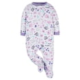 thumbnail image 4 of Pijamas enterizos con pies para bebé niña Onesies Brand, paquete de 4, talla 3-6 meses, 4 of 7