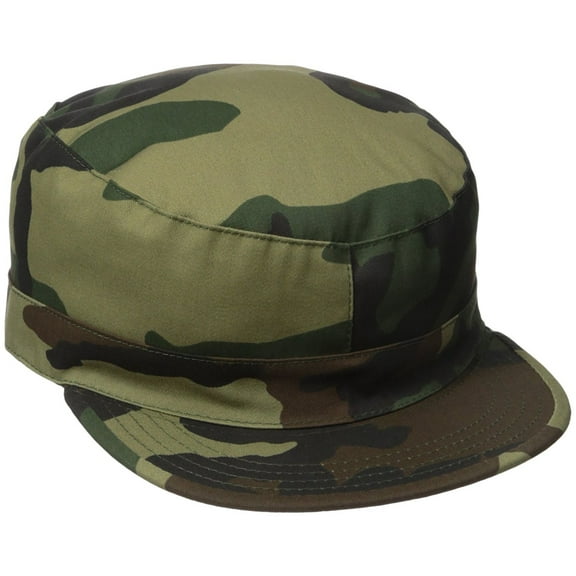 Rothco Camo Fatigue Caps - Woodland Camo, 2X-Large