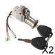 thumbnail image 1 of Cerradura de cilindro de batería,Cerradura de cilindro de batería Cerraduras de batería para motocicletas,Con cerradura de encendido de motocicleta de 2 llaves para bicicleta, 1 of 8