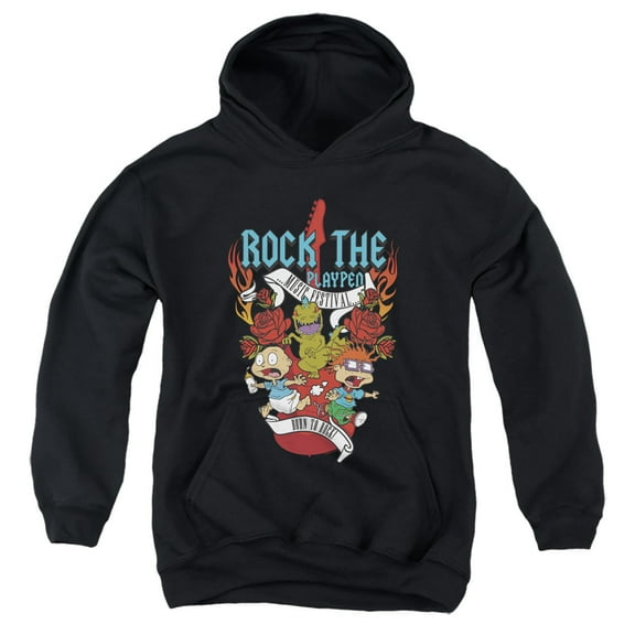Rugrats Rock The Playpen Music Festival Unisex Youth Pull-Over Hoodie