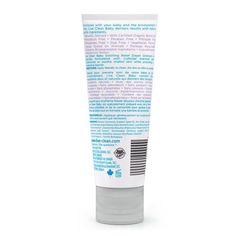 Live Clean Baby Soothing Oatmeal Relief Diaper Ointment, 75 g, Diaper Ointment