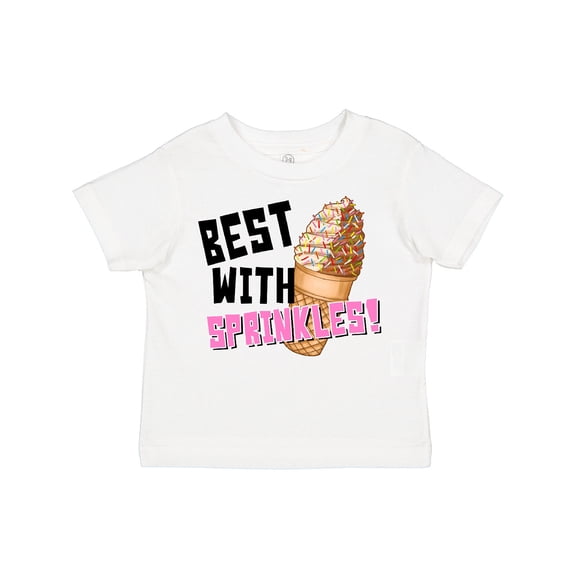 Inktastic Best with Sprinkles Ice Cream Twist Cone Boys or Girls Toddler T-Shirt