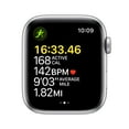 thumbnail image 7 of Apple Watch SE (1st Gen) GPS + Cellular, 44mm Silver Aluminum Case with Abyss Blue/Moss Green Sport Loop, 7 of 7
