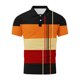 thumbnail image 4 of Mens Manga Corta Botón Abajo Camisas con Bolsillo Pulover Botón de Impresión de la Camisa de Solapa de Poliéster Cuello de Vuelta, Blusa Casual para Hombres, 4 of 4