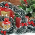 thumbnail image 5 of Venta al por mayor de cintas de oropel navideñas, guirnalda de cinta de caña verde navideña, colgante, adornos de corona de pared DIY, decoración del hogar, regalo, 5 of 5