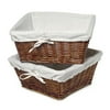 Burlington Set of 2 Large Storage Baskets, Cherry