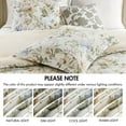thumbnail image 4 of 6PCS Cal King Cotton Sateen Print Oversized Comforter Set, 4 of 10