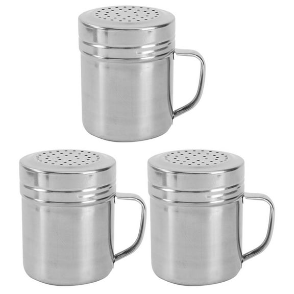 LEORX Seasoning Container Spice Bottles Stainless Steel 3Pcs