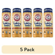 (5 pack) ARM & HAMMER Baking Soda Refillable Shaker, For Baking, Cleaning & Deodorizing, 12 oz