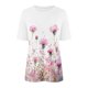 thumbnail image 4 of Camisetas de Manga Corta para las Mujeres Impresas Cuello Redondo Camiseta Casual, Camisetas Casuales de Mujer, 4 of 4