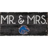 Boise State Broncos 6'' x 12'' Mr. & Mrs. Sign
