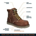thumbnail image 3 of RefrigiWear Men’s Classic Moc Toe Hiker - Durable, Comfortable, and Stylish Outdoor Footwear, 3 of 6