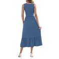 thumbnail image 5 of OutfitShow Summer Maxi Dresses for Women Sleeveless Casual Flowy Tiered Dress Vacation Beach Sundresses with Pockets, 5 of 8