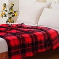 thumbnail image 5 of Couverture en Flanelle Polaire 127cm150cm Toutes Saisons Plaid Rouge, 5 of 5