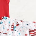thumbnail image 5 of Karoyedx July 4th Boys Outfit Set Baby Boy 4th of July Outfits Sleeveless Tank Tops Stars Print Shorts Toddler Fourth of July Outfit White Size,2-3 Years, 5 of 7