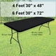 thumbnail image 3 of Paño para mesas de picnic ISpandex de 30 x 48 pulgadas, manteles elásticos ajustados para mesas rectangulares, cubierta de mesa de patio lavable elástica para exteriores, camping, banquetes, 3 of 5