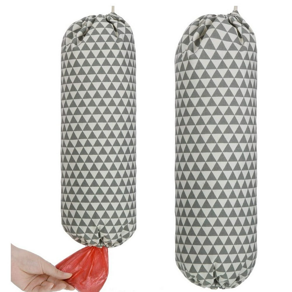 Machinehome 2 Pieces Plastic Bag Holder Grocery Bag Dispenser Hanging Storage Bag Garbage Bag