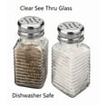 thumbnail image 2 of Dependable Industries Classic Salt and Pepper Shaker Set, 2-Pack, Glass with Stainless Steel Tops, 80ml Capacity, 2 of 5