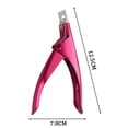 thumbnail image 3 of Cortaúñas Acrílicas Profesionales MACHAO para Uñas Acrílicas, Herramienta de Manicura Rosa y Roja para Salón de Uñas, 3 of 5