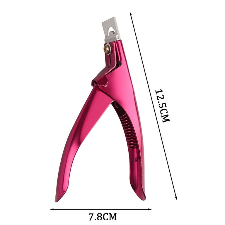 Get Salon-Perfect Nails at Home with the Beautifully Colorful Titanium U Shaped Stainless Steel French Nail Cutter