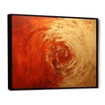 thumbnail image 2 of Designart "Vermillion Spiral In Gold And Red Sunset" Abstract Spirals Floater Framed Wall Decor, 2 of 5