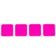 thumbnail image 2 of Autocollants Carrés Roses Fluorescents 1 Pouce Carré Lot de 500, 2 of 2