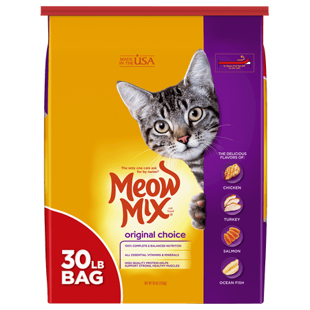 - Meow Mix Original Choice Dry Cat Food, 30 lb