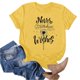 thumbnail image 2 of Blusas de Manga Corta para las Mujeres Divertida Impresión Cuello Redondo Camiseta Vintage, Blusas de Primavera para las Mujeres, 2 of 4