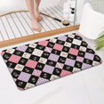 thumbnail image 4 of Pioneer Flower Floral Print Pattern Bathroom Rugs Mat, Non Slip Microfiber Bathroom Rug with Rubber Backing, Soft Mats for Bathroom Floor Tub Shower, 17"x30", 4 of 5