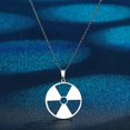 thumbnail image 1 of Feltree Collier en Acier Inoxydable avec Pendentif Danger Radioactif, 1 of 6