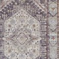 thumbnail image 3 of HomeRoots 512316 5 x 8 ft. Purple Gray & Ivory Abstract Stain Resistant Rectangle Area Rug, 3 of 4