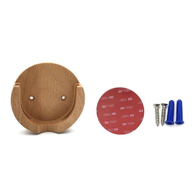 Portafiltros de café de pared para portafiltros DeLonghi de 51 mm, portafiltros Breville de 54 mm y portafiltros de 53 mm, soporte para apisonador de café montado en la pared, color madera
