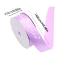thumbnail image 3 of Polyester Gift Wrapping Ribbon, Elegant Letter Print for Wedding Shower Floral Bouquet Holiday Decor, Purple, JKODE, 3 of 6